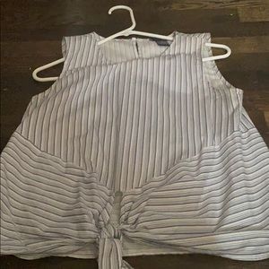 Aqua by Bloomingdales sleeveless striped top